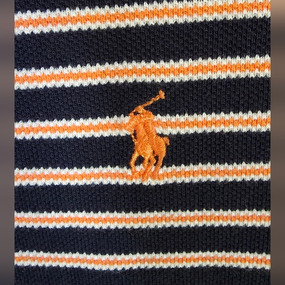 NWT Polo Ralph Lauren Kid's Striped Polo Shirt Size M 12/14 - Picture 5 of 5